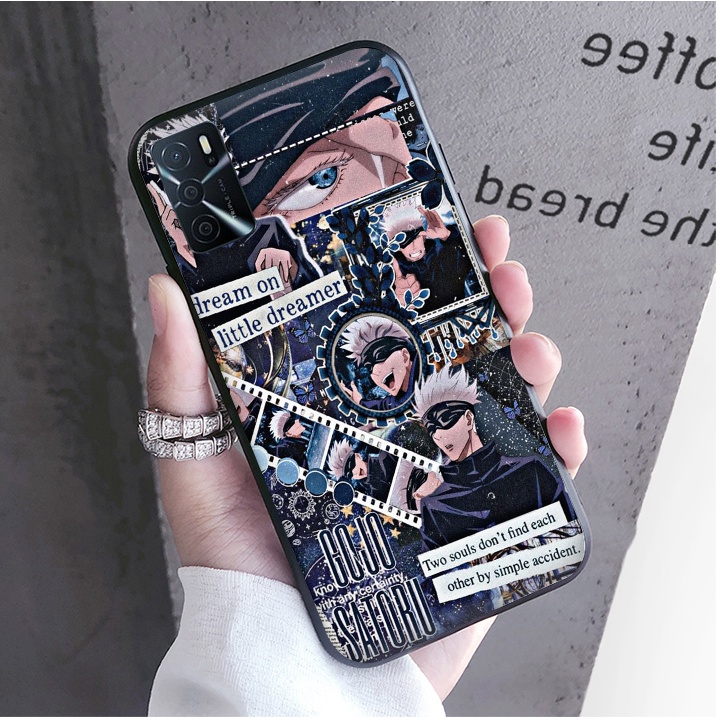Ốp Điện Thoại Mềm Viền Đen Hình Jujutsu Kaisen Gojo Cho Samsung Galaxy A03 Core A13 4G A33 5G A53 5G A73 5G J7 Prime J7 J7 Core J730 J7 Pro