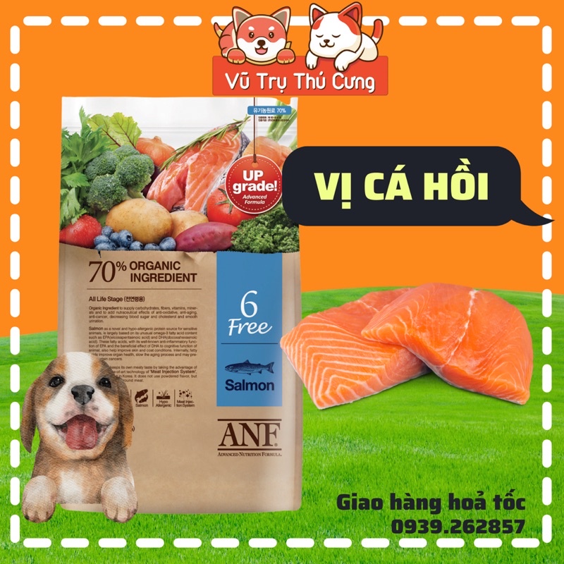 2Kg Hạt hữu cơ ANF 6Free Hàn Quốc dành cho Chó mọi độ tuổi