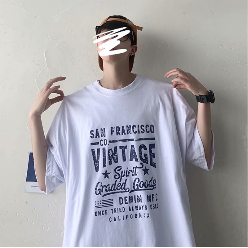 Áo thun oversize form rộng tay lỡ oversize phông nam unisex cổ tròn streetwear VINTAGE giá rẻ hàn quốc SamMy96 Shop