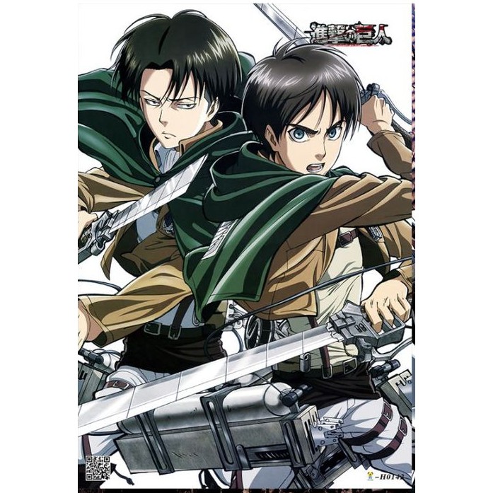 [Giấy Xịn] Set 8 tấm tranh poster A3 Attack on Titan anime siêu chất