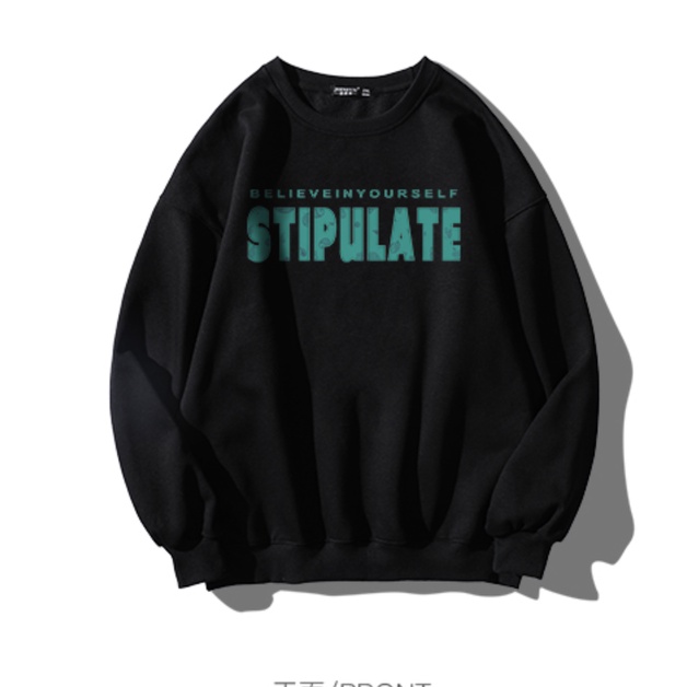 Áo SWEATER Nỉ cổ tròn nam mùa đông cộng với nhung dày trong xu hướng mới mùa thu đông nam dài tay dài tay hàng đầu mùa