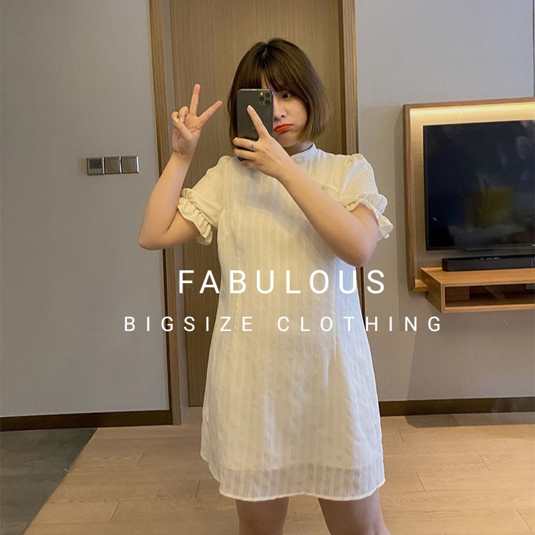 Váy sườn xám BIGSIZE cách tân dáng A chất đẹp cho nang béo 55-80kg