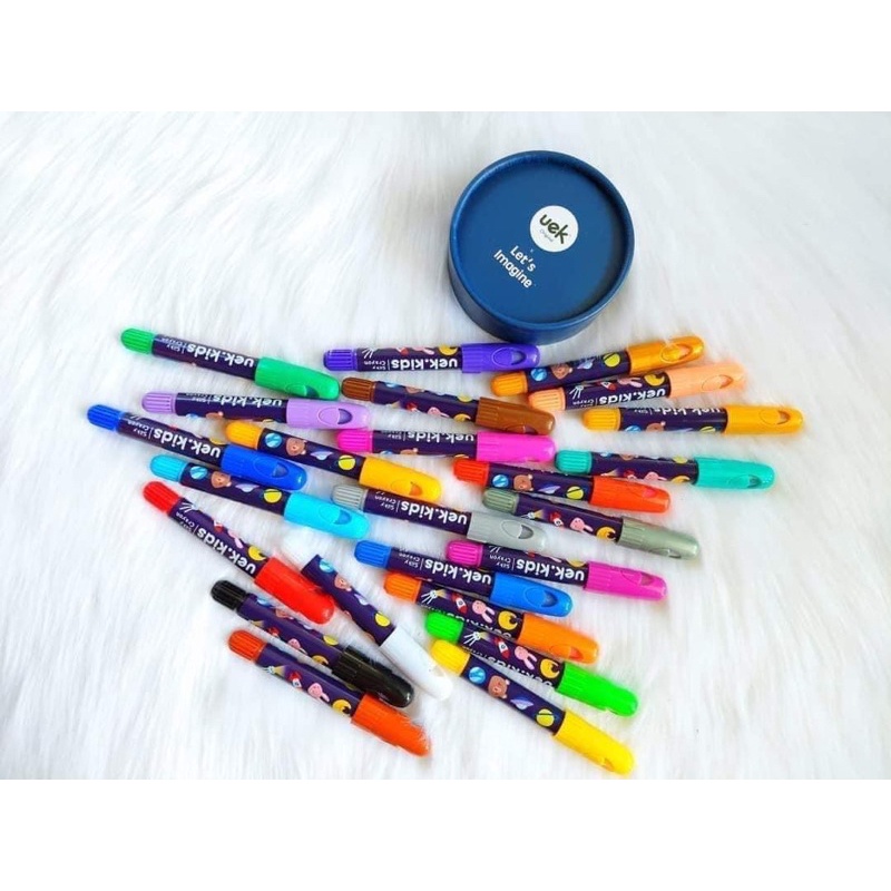 bút sáp màu UEK chính hãng màu thực phẩm không lem tay