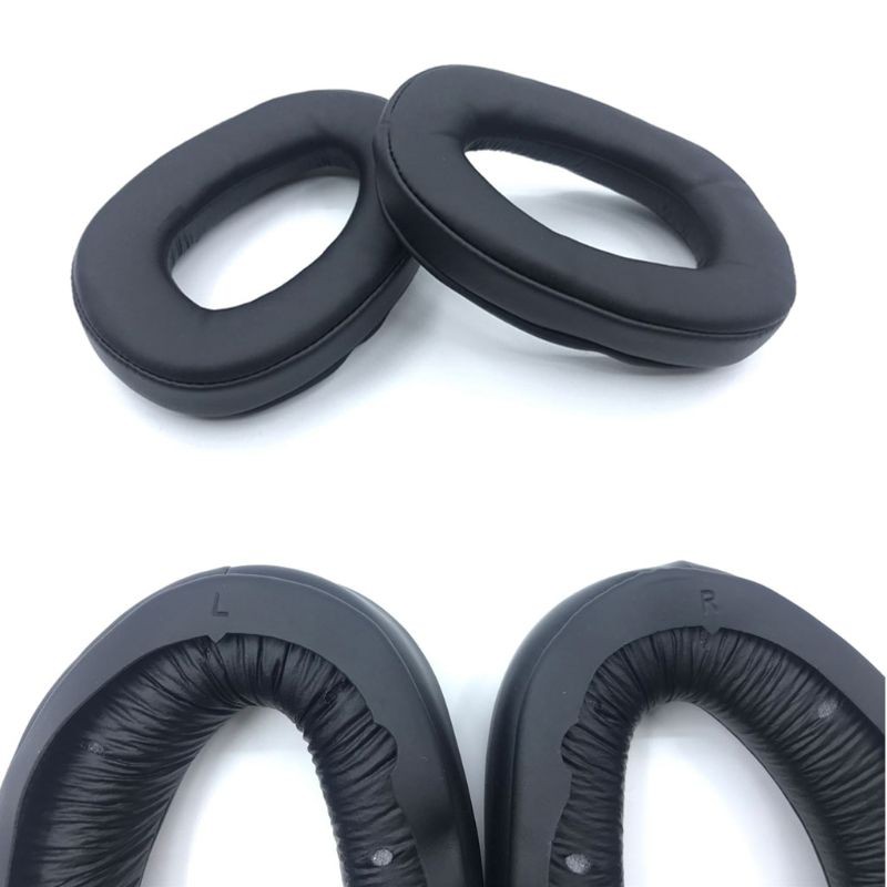 1 Cặp Đệm Tai Nghe Bằng Da Thay Thế Cho Tai Nghe Sennheiser Gsp300 Gsp 301 302 303 Gssp350