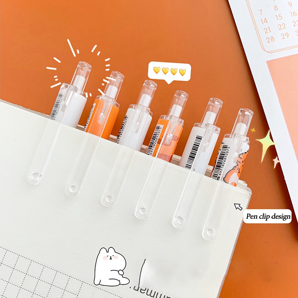 Bút Bi 0.5mm Có Thể Thu Vào Họa Tiết Hoạt Hình Dễ Thương