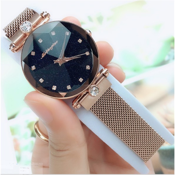 [ Big Sale Mua 1 Nhận 4] Đồng Hồ Nữ Khoá Nam Châm Cao Cấp Mobangtuo 2018 Chính Hãng Đính Đá Hai Bên Dây Sang Trảnh | BigBuy360 - bigbuy360.vn