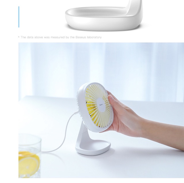 Quạt để bàn mini Baseus pudding siêu tiện lợi | BigBuy360 - bigbuy360.vn