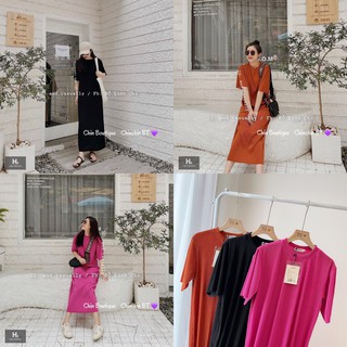 Váy suông basic vải tăm ly nữ siêu hot dk229