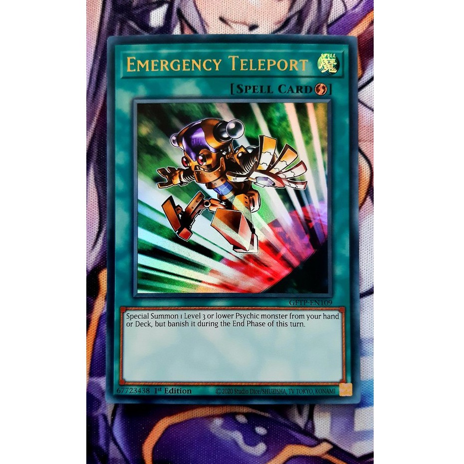 Thẻ Bài Mint90 Yugioh Spell Emergency Teleport
