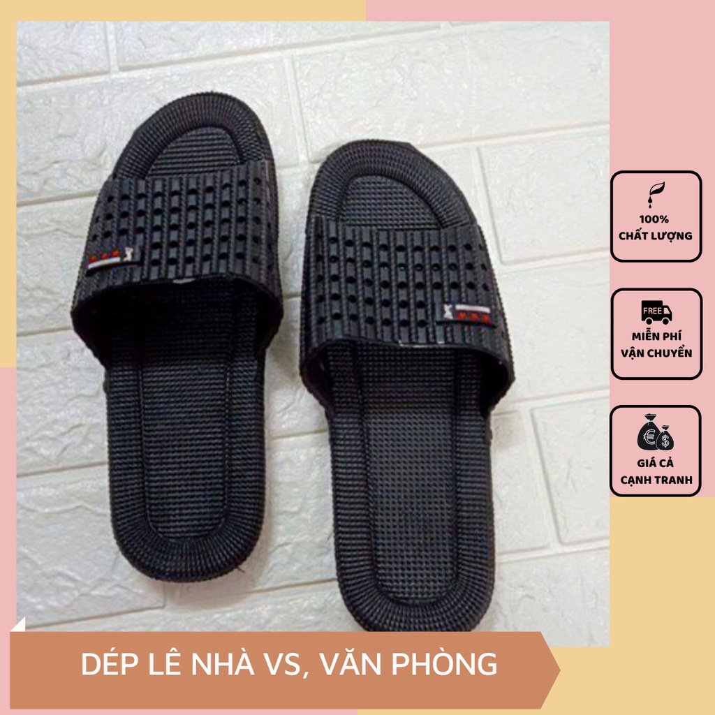 DÉP NHỰA BA SAO ĐÚC LIỀN NHỰA DẺO ĐI TRONG NHÀ/ NGOÀI TRỜI ( SIZE 40 - 43)