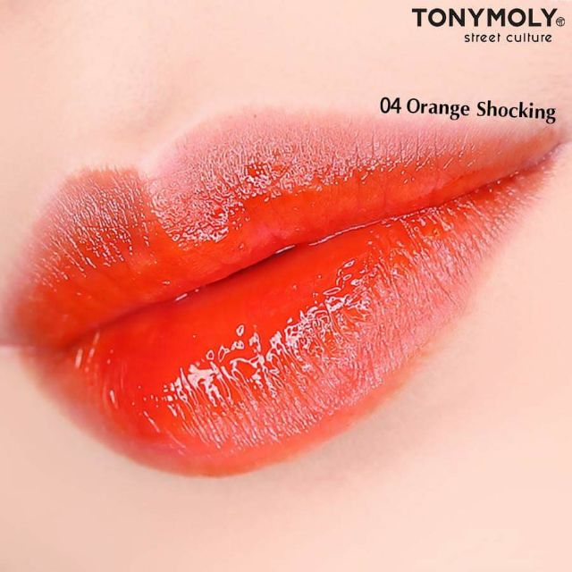 [Hàng mới về] Son Tint Dưỡng Ẩm, bền màu 24h (son xăm) Tonymoly Perfect Lips Shocking Lip