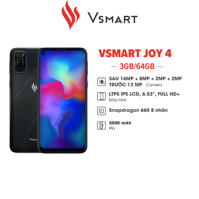 Điện thoại Vsmart Joy4 (3GB+64GB) - Hàng chính hãng | WebRaoVat - webraovat.net.vn