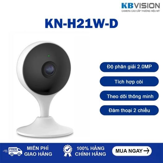 CAMERA IP WIFI KBONE Kbone H21W 2MP 1080P, ĐÀM THOẠI 2 CHIỀU - Hàng Chính Hãng