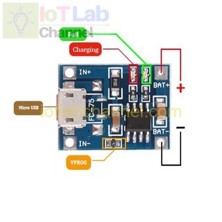 Mạch sạc pin lithium TP4056 1A micro usb