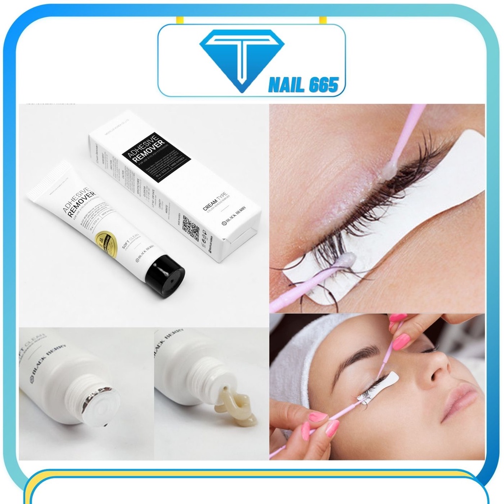 Tháo mi siêu nhanh không cay tuýt 15g , Gel tuýt tháo mi ADHESIVE REMOVER chính hãng