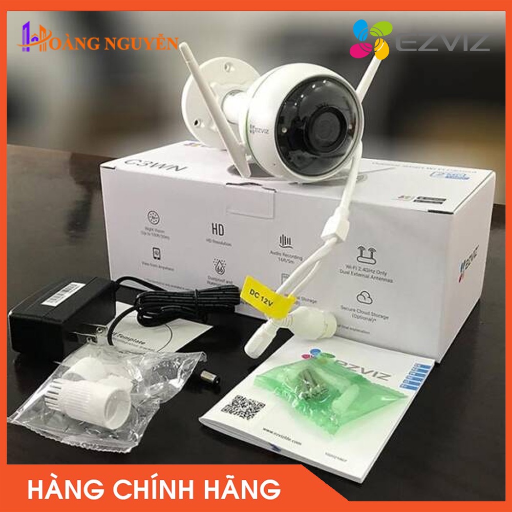 [NHÀ PHÂN PHỐI] Camera IP Wifi Ezviz CS-CV310 C3WN 2Mp Full HD1080P - Camera Wifi Ngoài Trời - Tầm Nhìn Ban Đêm 30m