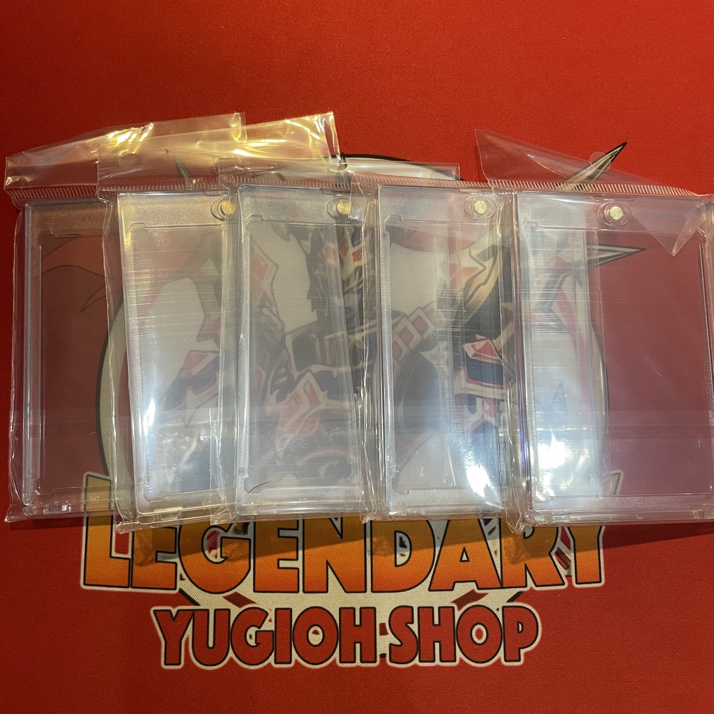 Toploader Cao Cấp Nhựa Bọc Bài Yugioh - Hộp Bảo Vệ Thẻ Bài ONE TOUCH Nam Châm
