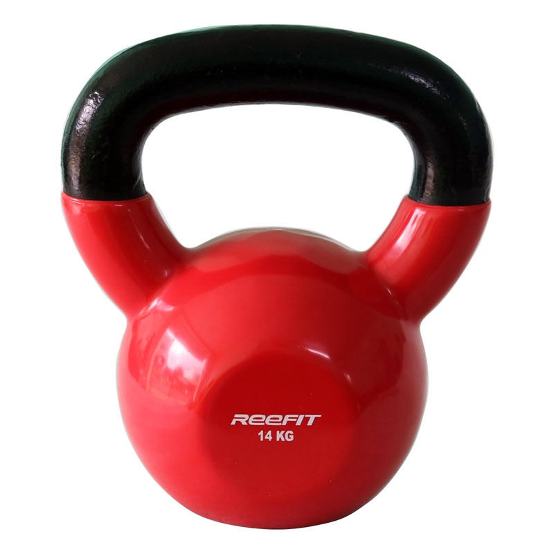 Tạ bình vôi tạ quai xách tạ ấm bọc cao su cao cấp 14kg Reefit Sport
