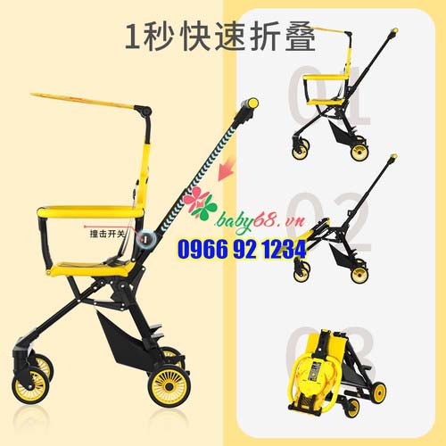 Xe đẩy du lịch gập gọn B.Duck 1058