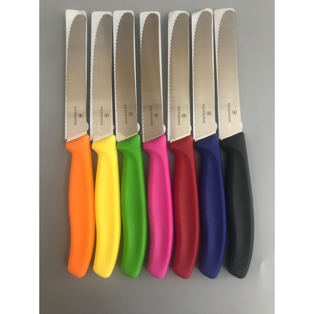 Dao gọt hoa quả VICTORINOX, dao lưỡi răng cưa dài 11cm, tiện lợi dễ dàng sử dụng