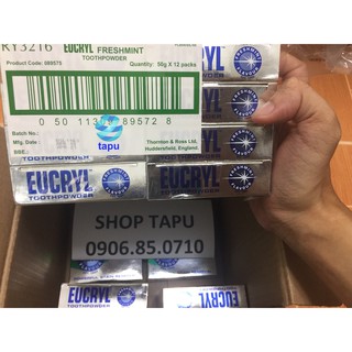{Chính hãng - Ảnh thật} Bột Tẩy Trắng Răng Eucryl Anh 50g