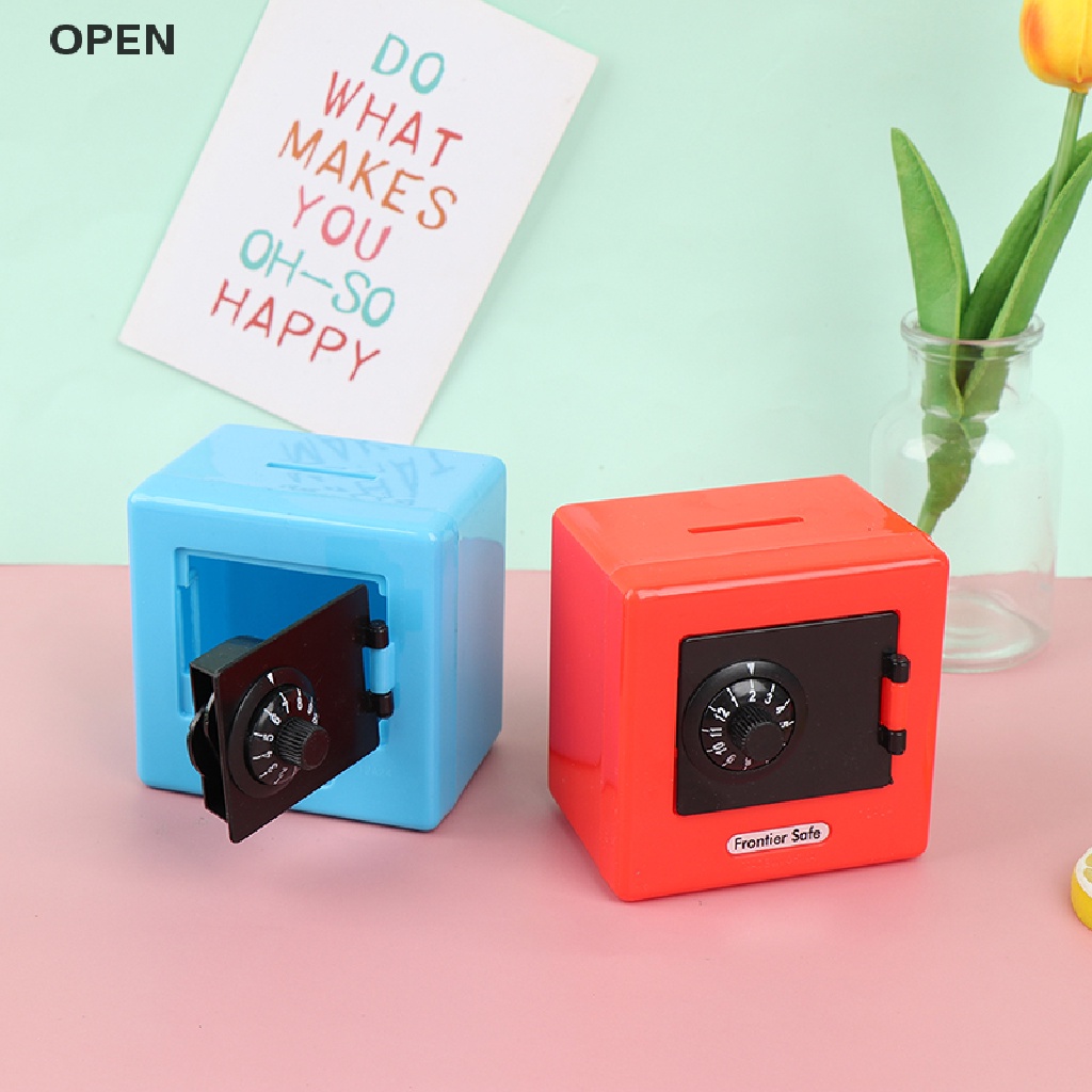 Op 1 Hộp Tiết Kiệm Tiền Mini Kết Hợp Khóa An Toàn my