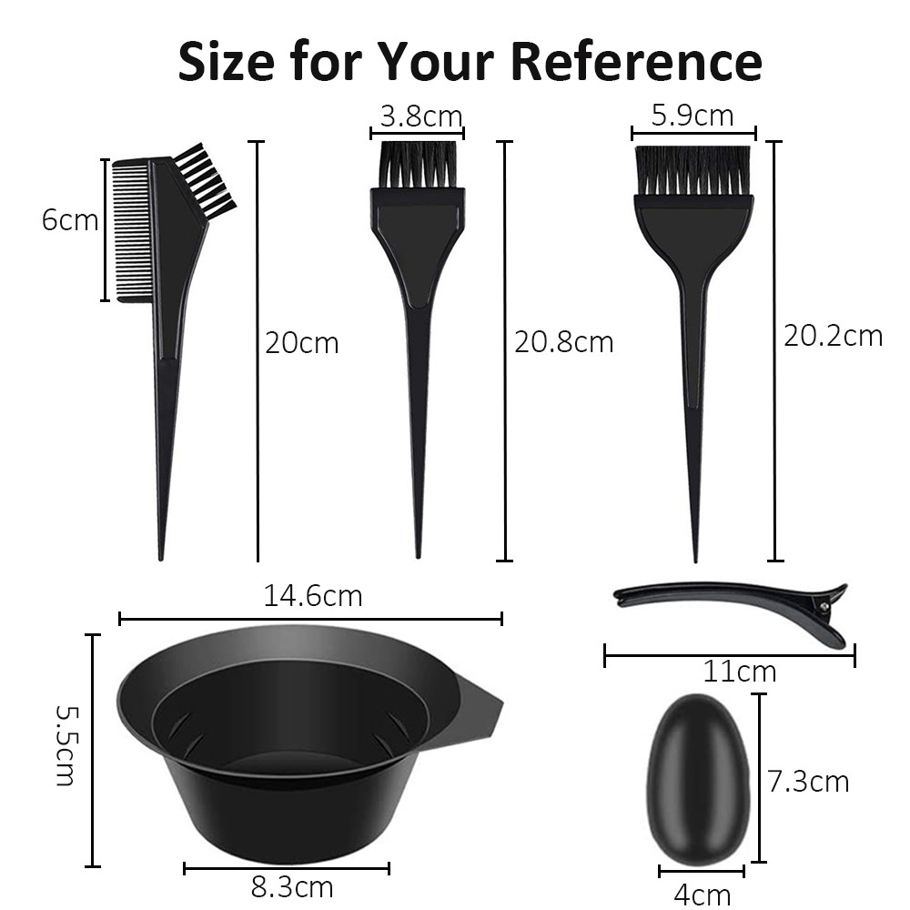 Bộ 22 dụng cụ nhuộm tóc chuyên dụng tiện lợi cho salon