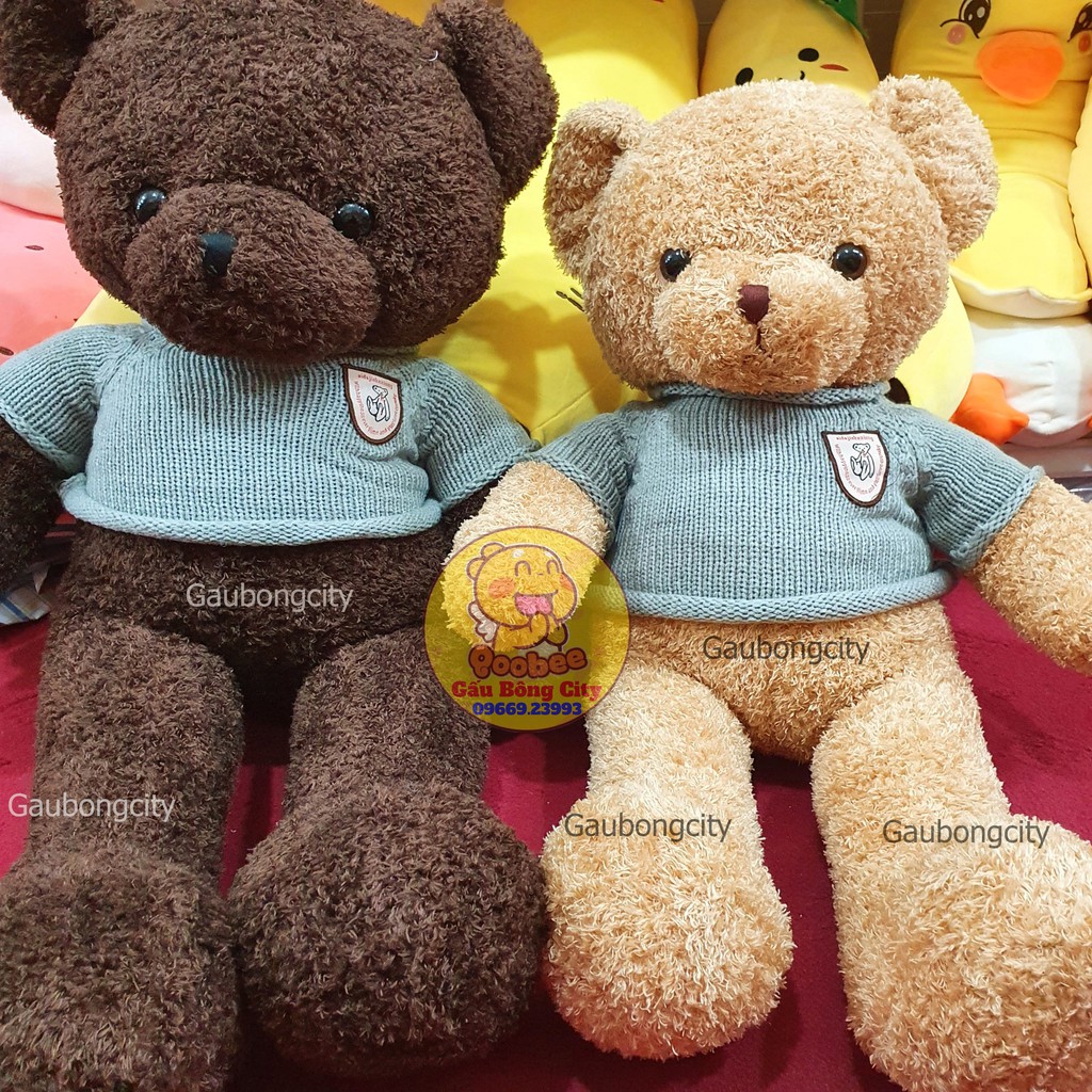 Gấu Bông Teddy Head Tales Thú Nhồi Bông Lông Xù Size Mini Nhỏ Bé 40cm - 32cm