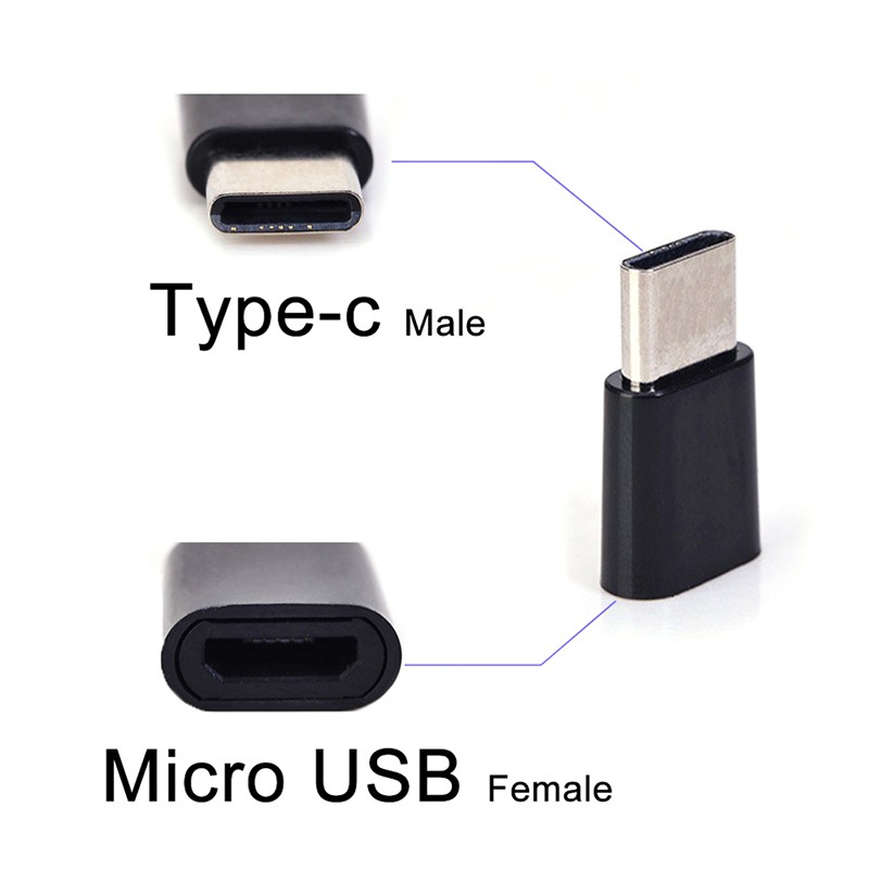 Adapter chuyển đổi đầu Micro USB sang cổng Type-C Usb-C