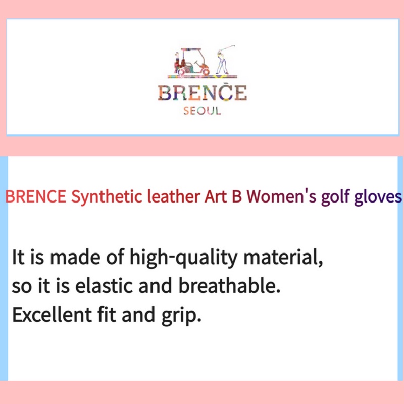 Hàn Quốc  Art B/ da tổng hợp/ Găng tay golf nữ/Golf gloves