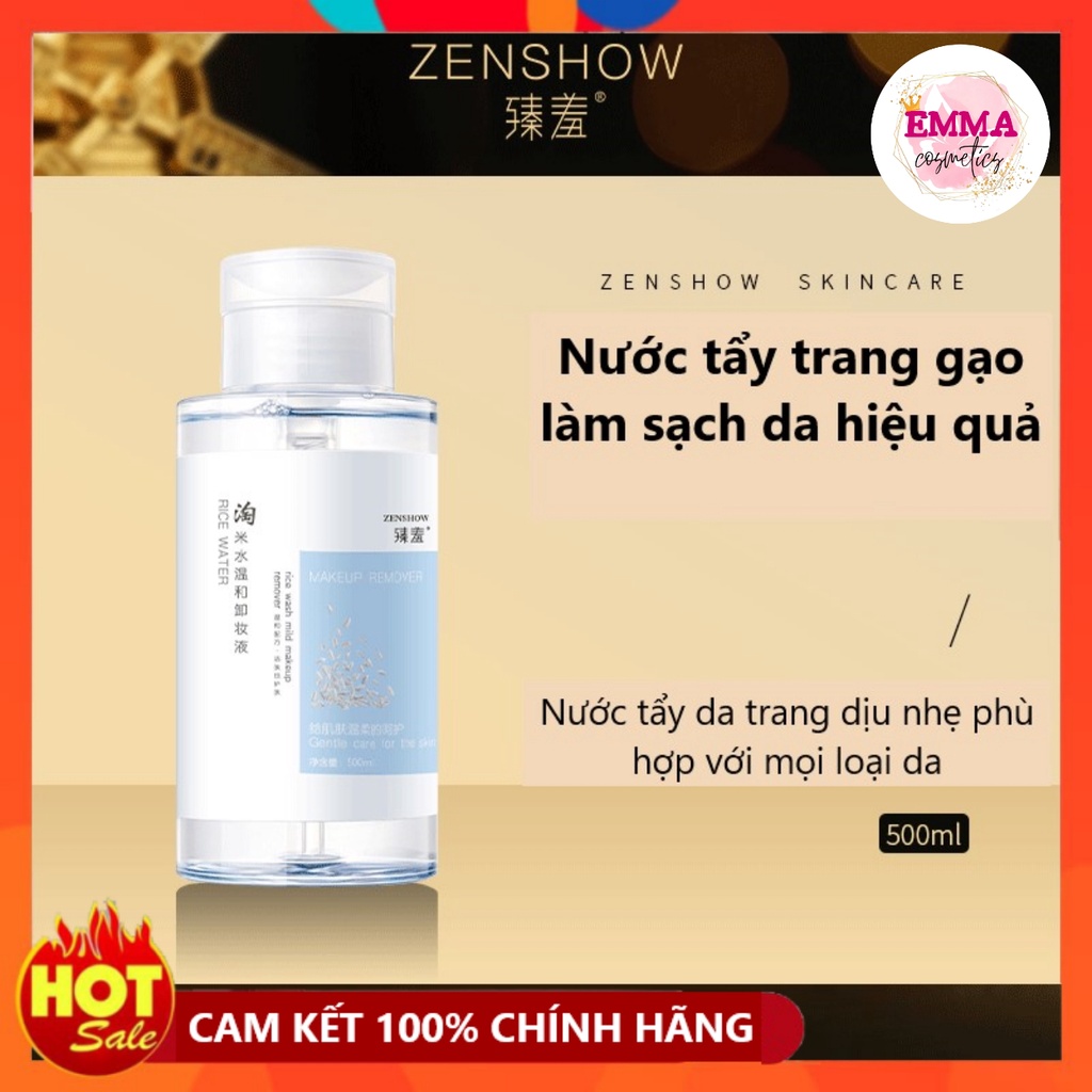 Nước Tẩy Trang Gạo ZENSHOW Rice Water Làm Sạch Dưỡng Ẩm 300ml (ZS24)