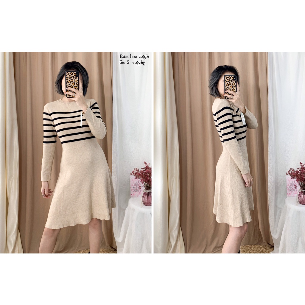 Đầm len thu - đông 2 hand