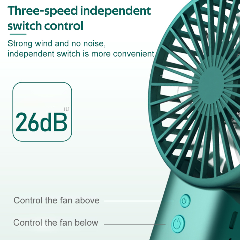 2021 New 4000mAh Mini Fan Super Silence Rotable Strong Wind Speed Air Cooler Fan Usb Fan Camping Mini Fan Portable Fan Rechargeable Battery Operated Humidifier Purifier Mini USB Water Cooling Fan For Home Office School Traveling Fathers Day Gifts