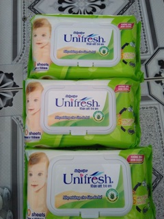 Khăn Ướt Unifresh Aloevera 80M (80 Miếng)🍀