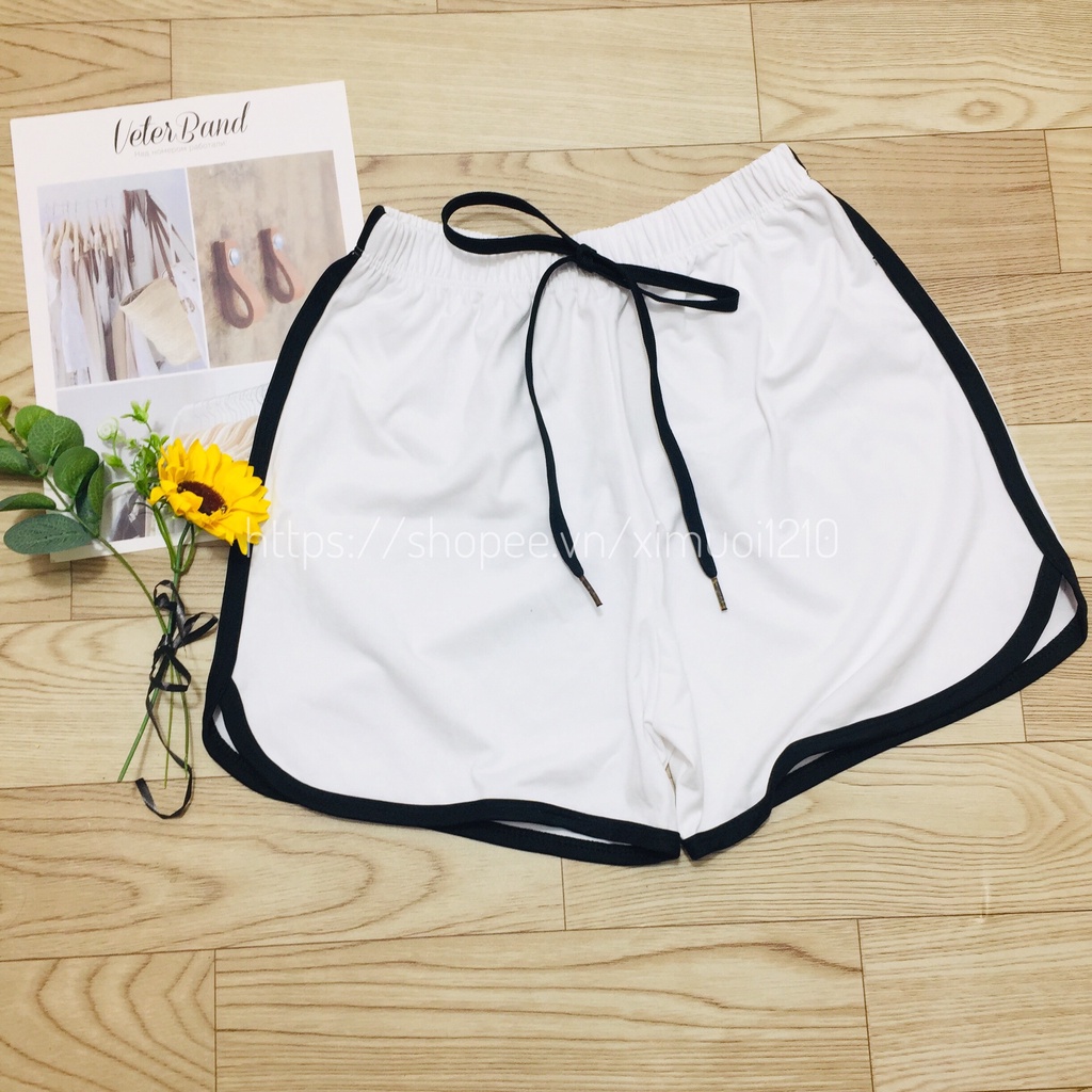 Quần Short Viền Đùi_Short Nữ Lưng Chun_Kiểu dáng thể thao trẻ trung năng động [Ảnh+Video Thật] | BigBuy360 - bigbuy360.vn