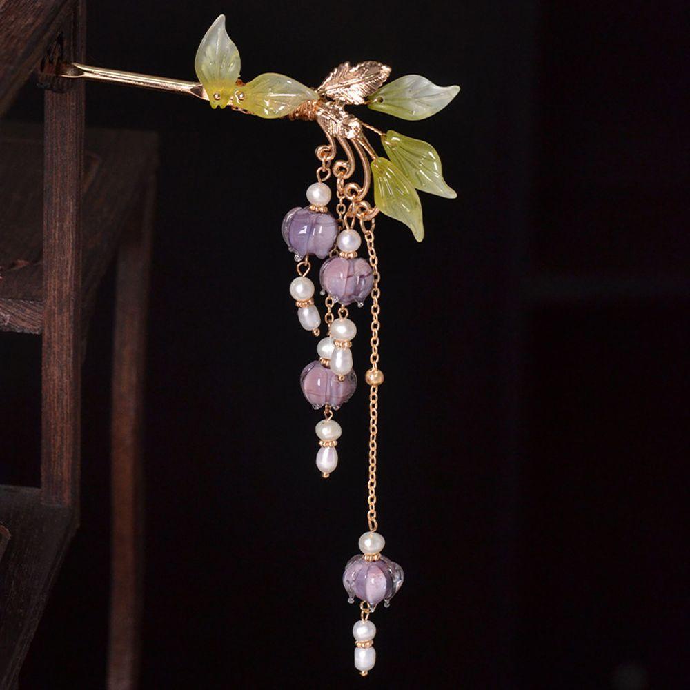 Trâm Cài Tóc VANES1 Hình Hoa Phong Cách Cổ Điển Cho Cô Dâu