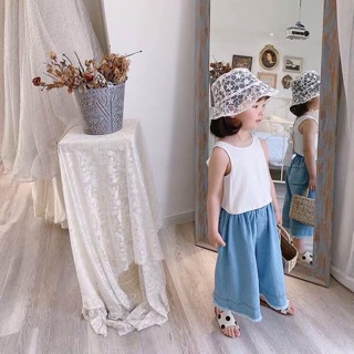 Sét quần bò ống rộng