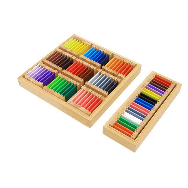Vật liệu Montessori Viên nén màu sắc Sensory Đồ chơi bằng gỗ đầy màu sắc Montessori Giáo dục mầm non thử đồ chơi cho trẻ em