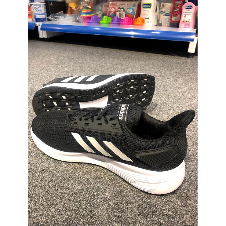 Giày Adidas Unisex Duramo 9 Wide White Black 8 US