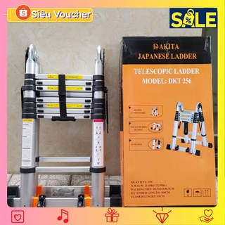 ✅CHÍNH HÃNG✅ Thang rút chữ A DAKITA DKT-256 [Chữ A: 2.8m Duỗi 5.6m] 💥💥💥 CÔNG NGHỆ NHẬT BẢO HÀNH 2 NĂM CHÍNH HÃNG