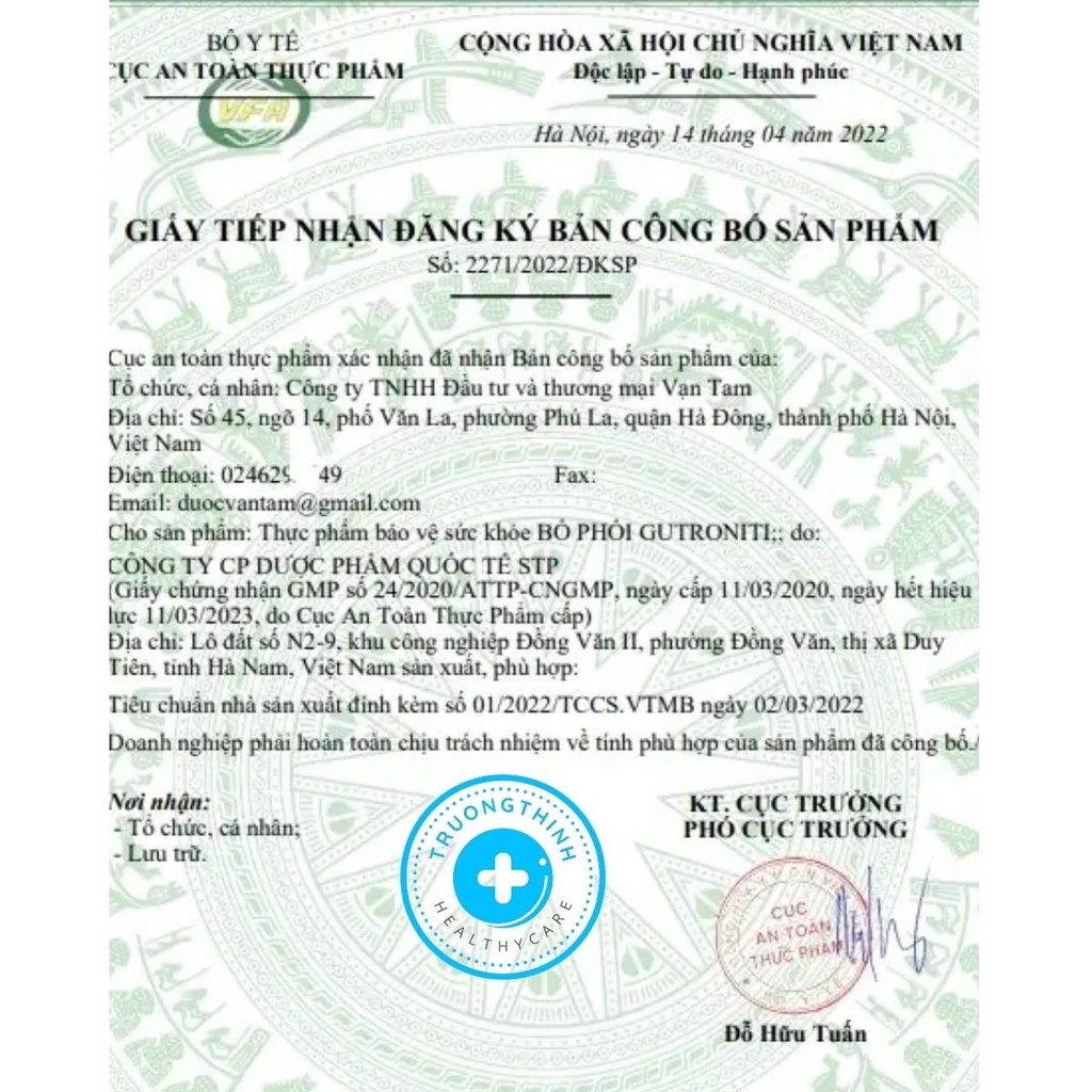 Bổ phổi GUTRONITI