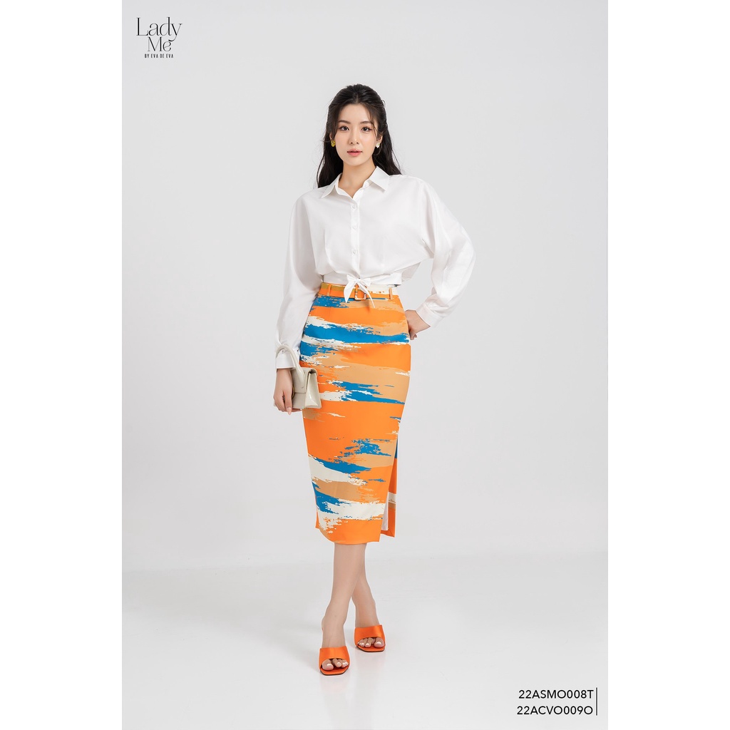 Chân váy dáng dài xẻ tà LADY ME by Eva de Eva 22ACVO009F