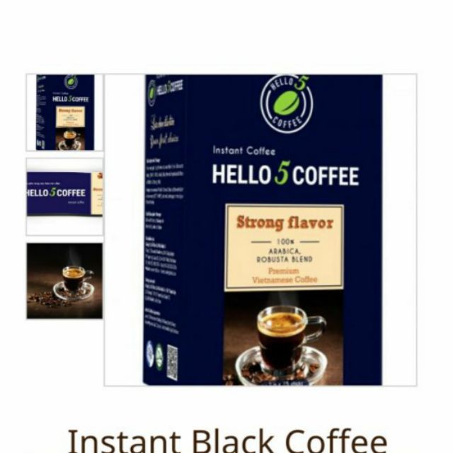 Cà phê đen hòa tan gu mạnh