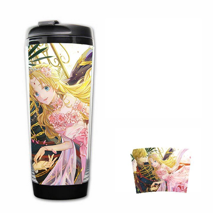 Bình nhựa đựng nước in hình MỘT NGÀY NỌ TÔI BỖNG TRỞ THÀNH CÔNG CHÚA anime chibi xinh xắn độc đáo