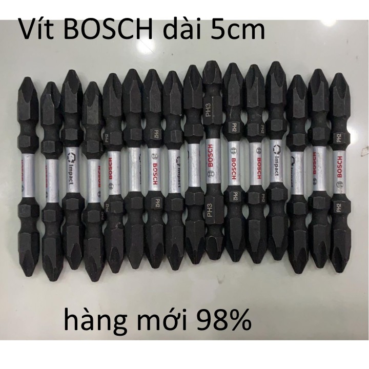 mũi vít BOSCH 5cm PH2 2 đầu