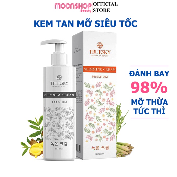 Kem Tan Mỡ Bụng Truesky CHÍNH HÃNG Kem Tan Mỡ Sau Sinh Chiết Xuất Quế Gừng An Toàn Hiệu Quả- MOONSHOP