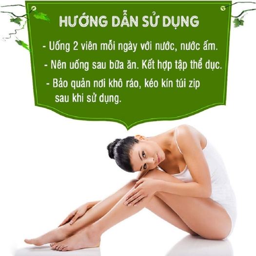 Viên uống DHC Melilot thon gọn đùi 60 viên 30 ngày dùng giảm mỡ đùi, phù nề đùi