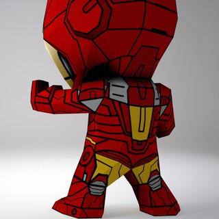 Mô hình giấy Marvel Avengers Chibi Iron Man