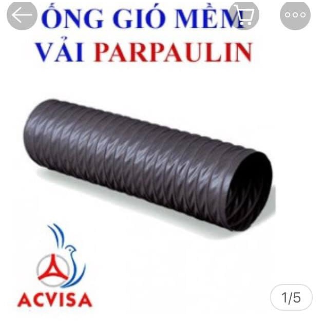 Ống gió bạc ACD/ bọc màng PVC Ø150mm loại: C1, C2, C3 (10 mét/ cuộn, hàng xuất khẩu Châu Âu)