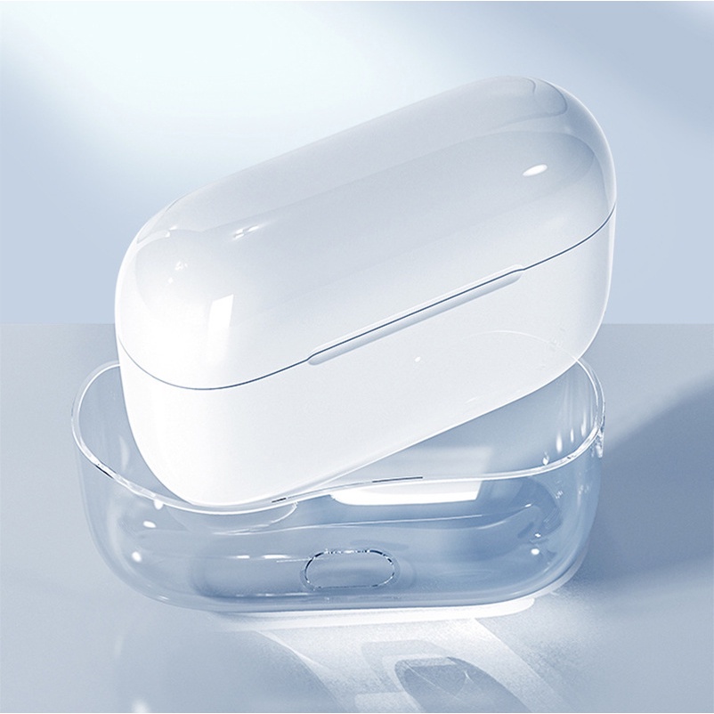 Vỏ bảo vệ hộp sạc tai nghe Compatible for Airpods 3 bằng TPU trong suốt kèm móc khóa tiện dụng